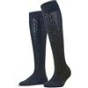 FALKE Declivity W Kh lana al ginocchio tinta unita 1 paio, Calzini lunghi Donna, Blu Space Blue 6116, 35-38