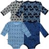 Pippi - Body Ls Ao-Printed (4-Pack), Body da bimba