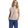 Street One A322703 Maglietta con Wording, Moonstone, Sabbia, 46 Donna