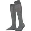 FALKE Declivity W Kh lana al ginocchio tinta unita 1 paio, Calzini lunghi Donna, Grigio Light Grey Melange 3830, 39-42