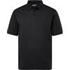 Men Plus Men+ Poloshirt, Basic, piqué, Halbarm, bis 8 XL Polo a Maniche Lunghe, Nero, 3XL Uomo