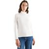 Cecil 3228443 Maglia a Maniche Lunghe con Struttura, Vanilla White, XXL Donna
