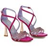 ALBANO SANDALI AD INCROCIO CON STRASS DA DONNA 3216 FUXIA