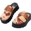 CLEIKS Ciabatte Donna Plateau Pantofole Fibbia Sandali Slipper Ampie Scarpe Estive Femminili