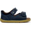Bobux Step Up Driftwood - Primi passi - Baby Casual Sandali in pelle con doppia chiusura in velcro, blu navy, 21 EU