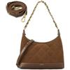 Fexkean Borsa a Spalla Donna in Pelle PU,Borsa a Tracolla Mini Hobo Bag Trendy,Y2K Crossbody Bag,Borse da Ascella Retrò,Elegante Borsetta Tracolla per Feste Shopping