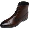 Generic Scarpe Uomo Lavoro Classiche Pelle Casual Eleganti Comode con Ciliegia Laterale Professionale per Ufficio e Tempo Libero