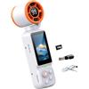 KACCDE Videocamera portatile con schermo di anteprima dal vivo, ventola integrata e video 1080p per clip di movimento e uso in viaggio, dispositivo Vlog portatile quotidiano, selfie da viaggio, fotocamera