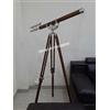 THOR INSTRUMENTS Vintage Marine Navy Ottone Telescopio Doppio Barile Marrone Treppiede In Legno Stand Regalo Rustico Vintage Home Decor Regali