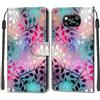 SIENIANLINE Cover per Xiaomi Poco X3 / X3 Pro custodia portafoglio Colorato | Chiusura magnetica, Scomparti carte, Funzione supporto, Pelle PU flip cover per Xiaomi Poco X3