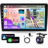 VECHTEL 6G 128G VECHTEL 10.1Autoradio Bluetooth per Citroen Berlingo 2015-2018/Peugeot Partner 2008-2019 Carplay Android Auto,Autoradio 2 DIN,DSP EQ,Wifi GPS Navi,Mirror link,RDS/FM Radio con Retrocamera AHD