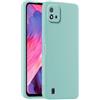 HULLIN Custodia per Telefono in Silicone Colorato, Adatta per Realme C11 (2021) (6.52) - Ciano chiaro
