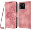 NETANY Cover per Xiaomi Redmi 10C con Cordino, Flip Portafoglio Custodia in Pelle, [2 Porta Carte][Chiusura Magnetica],Custodia Libro Antiurto Cover con Laccio per Xiaomi Redmi 10C (Rosa)