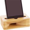 Generico Supporto per altoparlante per telefono cellulare - Supporto per amplificatore in legno, organizer da tavolo per cellulare, accessorio per l'ottimizzazione del suono, gadget da scrivania per lavoro e s
