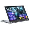 MASNIESKI PC Portatile 2-in-1 Touchscreen da 15,6 Pollici, Win 11 Notebook con Ryzen 3 3200U Processore, Laptop 16GB RAM 1TB SSD, Computer Portatile 360° Rotation Touchscreen 1080P FHD RJ45 USB3.0 Mini-HDMI
