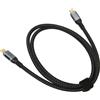 HOOLEEY USB 4.0 Gen 3 Data Cable 40Gbps Transfer 240W Charging 8K 60hz Display Type C to Type C Cord (100cm)
