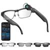 Zephviora AI Smart Glasses 4K HD, 800 W, fotocamera anti-oscillazione, occhiali con registrazione video, doppi microfoni con cancellazione del rumore, traduzione simultanea, integrazione ChatGPT (lenti
