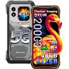 Blackview Xplore 1 Pro 5G Rugged Smartphone Termocamera, 48GB+512GB/2TB Android 15 Telefono Robusto 20000mAh, 64MP+50MP AI Camera, 6.78 FHD+ Doppio Display, IP68/IP69K/4G/NFC/OTG/GPS/FM, Arancio