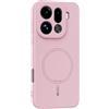 GIOPUEY Cover per Oppo Find X9 PRO, Magnetica Custodia Compatibile con MagSafe, Morbido TPU Silicone Custodia, Resistente all'Usura - Pink