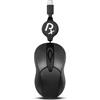 Perixx PERIMICE-405CR - Mouse USB-C portatile cablato, cavo retrattile da 0,8 m per laptop, tablet o smartphone, con clic silenzioso, nero