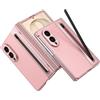 Nshkeji Compatibile con Cover Samsung Galaxy Z Fold 8 con Penna, Custodia Rigida Effetto Pelle, Protezione Cerniera e Fotocamera, Slot Pennino, Pellicola Frontale HD, Antiurto Antiscivolo