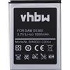 vhbw batteria compatibile con Samsung Galaxy GT-S5369, GT-S5368, Pocket Plus, Pocket, Y Duos, Young Y smartphone cellulare (1000mAh, 3,7V, Li-Ion)