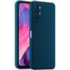 HULLIN Custodia per Telefono in Silicone Colorato, Adatta per Samsung Galaxy Note10+ / Samsung Note 10 Plus (6.8) - Blu zaffiro