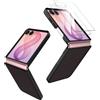 Natbok Cover per Samsung Galaxy Z Flip 8, Custodia Protettiva Pieghevole PC Rigido a Prova di Caduta Antiurto Connettore in TPU Pieghevole Comodo Samsung Z Flip 8 Cover, Nero