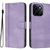 ELECWAY Custodia a portafoglio per Honor 400 Smart 5G, con porta carte di credito, tasca per contanti, poggiapolso, in pelle (viola)