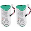 XMECZQQ Set di 2 batterie compatibili con Symbol LS4278 / LI4278 / DS6878SR | 3,6 V 750 mAh NiMH batteria di ricambio per scanner codici a barre, qualità A