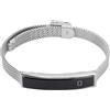 Sxhlseller Braccialetti Intelligenti per la Salute, Tracker di attività e Fitness con Otturatore Remoto del Telefono Bluetooth per Correre in Bicicletta con APP (SILVER)