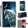 KENHONER Custodia per Samsung Galaxy A50, Lupo