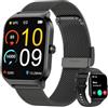 LODIMEKE Smartwatch Chiamate e WhatsApp, 1.85 Orologio Uomo Donna con Pressione Sanguigna, Frequenza Cardiaca, Sonno, 100+ Sports Contapassi, Fitness Watch Compatibile con Apple, Samsung, Android