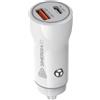 SinergiaFD Caricatore Auto USB + Type-C 38W Max - Ricarica Rapida PD e QC - Adattatore Accendisigari 12-24V - Doppia Porta USB-A e USB-C per Smartphone, Tablet e Dispositivi Compatibili