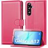 ivencase Cover per Samsung Galaxy A17 con vetro temperato, custodia in pelle PU magnetica [ tasca per portafoglio], custodia di funzione stand video porta carte di credito a patta per Samsung A17