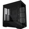 Lian Li Case per PC Mid-Tower V100 ATX, striscia LED RGB, design della piattaforma display con vetro temperato, supporto GPU da 415 mm, radiatore da 360 mm, I/O laterale e flusso d'aria ottimizzato