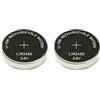 Gernal 2 batterie a bottone ricaricabili LIR2450 LIR 2450 3,6 V