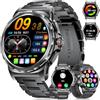 LIGE Smartwatch Uomo Militare con Chiamate Bluetooth, 1.43 AMOLED, Nero
