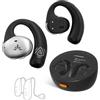 Avantree Medley Pebble 2 - Auracast Cuffie TV Senza Fili per anziani, Auricolari Open-Ear Bluetooth con aumento del volume, trasmettitore e base di ricarica, compatibili con dispositivi Auracast