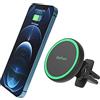 Gloplum ep0 Supporto Del Telefono Senza Fili Caricabatteria Da Auto Compatibile Con Magsafe Supporto Da Auto Caricatore Auto Caricatore Rapido E Iphone 13/13 Mini/12/12 Pro/12 Mini/12 Pro Max
