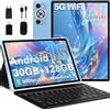 DEERTiME 2026 Tablet Android 15 Gemini AI, 30GB RAM+128GB ROM/2TB Tablet 10 Pollici, 8000mAh, 5G WiFi, Corpo Metallico, Unisoc Octa Core/5+8MP/Widevine L1/Face ID/BT5.0/GPS Tablets con Tastiera e Mouse - Blu