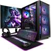 Vibox IX-513 PC Gaming Completo - Schermo da 27 pollici - AMD Ryzen 7 9800X3D 8 cores - AMD Radeon RX 9070 XT 16GB - 32GB RAM - 1TB SSD - Windows 11 - WiFi 6 + Bluetooth 5.4 - Noir