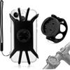 Kalexion Supporto per cellulare da bicicletta, manubrio e bicicletta, con cinturino in silicone, rimovibile e flessibile, per bici da corsa, scooter elettrico, passeggino, adatto per iPhone/Samsung