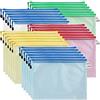 DAMIII 30 Pezzi Borse di File, A4 Sacchetto di Zip Impermeabil