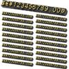 PATIKIL 20 Set Cubo Prezzi Display Supporto Etichetta Prezzo Nero/Oro