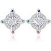 AEONSLOVE Orecchini a Lobo Nodo delle Streghe Argento 925 Donna