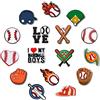 KerSK Charms per scarpe sportive per decorazione di scarpe da croc, pallacanestro, calcio, baseball, golf, softball, accessori per scarpe da ragazzo e donna, PVC, Nessuna pietra preziosa