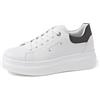 QUEEN HELENA Scarpe da Ginnastica con Strappo Sneakers con Strass Donna X30-10 Nero 37