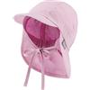Sterntaler Berretto bebé con Visiera e Protezione Nuca Cappellino, Bimba 0-24, Rosa (Rosa 724), 43 (Taglia Unica: 43)