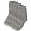 Minymo Bambina 5er Pack Ankel Socken Calze Not Applicable, Grigio (Light Grey Melange 130), 31-34 (Taglia Unica: 31)
